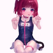 猫耳スク水ニーハイ有馬かな