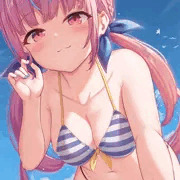 夏なのでまた水着あくたんを描いた