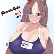 3年半前に描いたスク水ウマ娘ちゃんたち