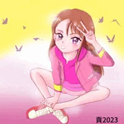 聖あげはちゃんを描きました