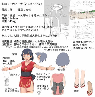 クイナの設定資料