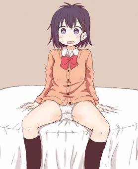 股を開いて
