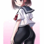 セーラー服とスパッツのJK