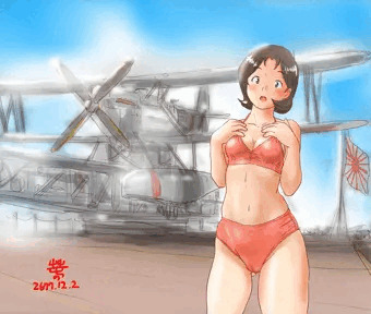 カタパルトデッキのミライさん