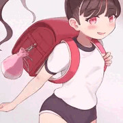 たなびくツインテール
