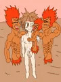 イフリート族の少年達と・・・