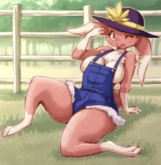 サロペットなバニーちゃん