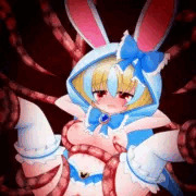 触手に襲われるキャロちゃん