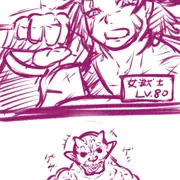 屈強な女戦士vsオーガゴブリン