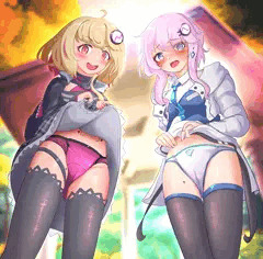 ［Skeb］ユニちゃんフィーちゃんパンツ見せて！