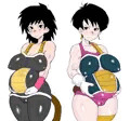 ギネ＆セリパ元・気・玉（孕腹）スパーキン！（表紙絵検討用着色案
