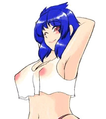 透け透けタンクトップおっぱい
