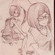 いつのもの様にデッサンとってたら、書いてるのに気がつかれて、事案の危機を感じるも、人違いか絵を書いてくれてることが嬉しかったのか手を降ってくれた、パフィーニップル晒す推定JS~JCの女の子