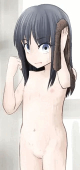 お風呂あがりの朝潮ちゃんにばったり遭遇してしまった！！