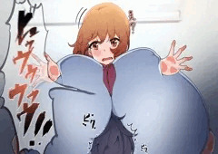 ちはるちゃんに床ドンされるイラスト
