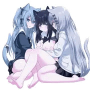 3ねこみみ百合