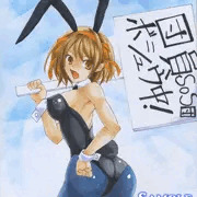手描きイラスト 涼宮ハルヒ バニーガール