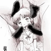 魔法のステッキに囲まれた魔法伝令娘