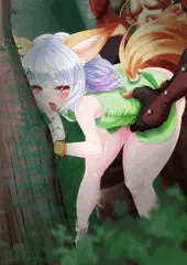 木陰で