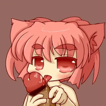 ぺろぺろする。