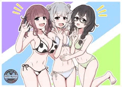 水着３人