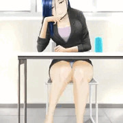 対面パンチラ