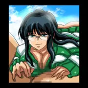 パイずりするロビンとそれに欲情する影