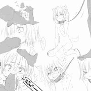 ネコミミの口に向かって