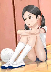 体育座りin体育館