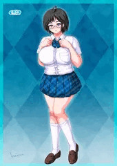 巨乳眼鏡地味娘