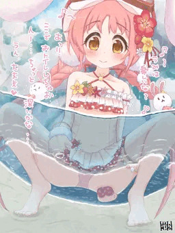 海でうんちしちゃうミミちゃん