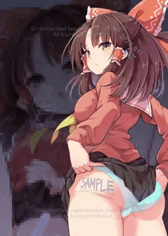 【Fantia告知】撮影されちゃう学生服な博麗霊夢さん