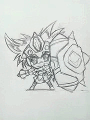 昔描いたデフォルメキャラ
