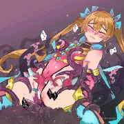 英雄戦姫のアキレスさん(超昂大戦コラボのすがた)触手椅子