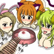 やよいおみき餌やり