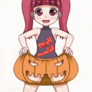 トリックオアトリートなんだなお水を出さないといたずらするんだな