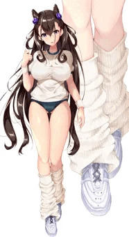 ブルマ＋ルーズソックスの紫式部