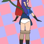 オバケと女性