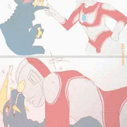 ブラックキング(♀)とウルトラマンジャック