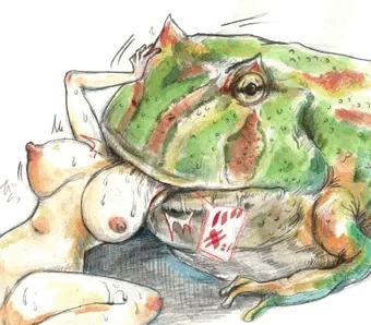 カエルさん捕食