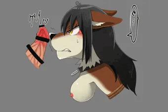 犬獣人のフェラチオ