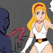 触手に襲われる