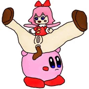 Ribbon Poops On Kirby