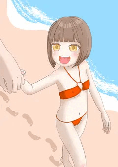 1〇歳彼女とビーチでデート