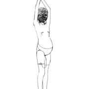 練習改変模写 少女妊婦2