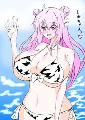 牛柄ビキニさとちゃん