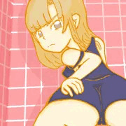 待機ポーズ(裸差分)