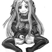 白黒の落描き一点