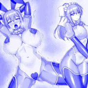 アヘ顔でガニ股腰ヘコダンスをする爆乳マリー（即落ち）