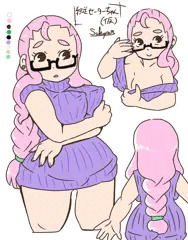むちむち縦セーターメガネちゃん